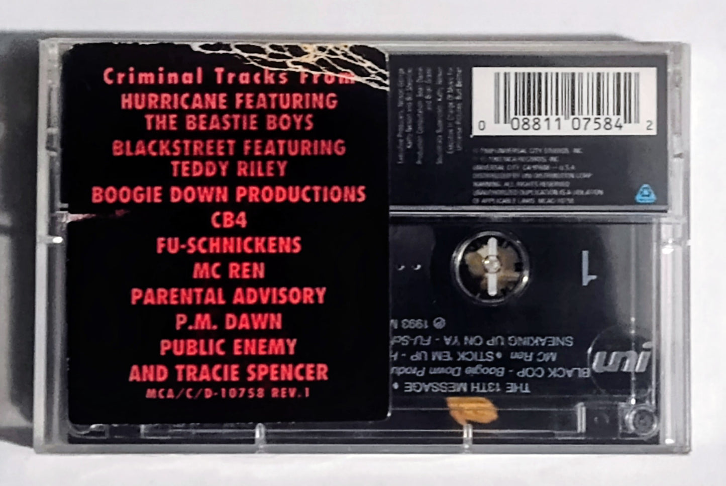 Various Artists - “CB4 (Original Motion Picture Soundtrack)” - CASSETTE TAPE M/M (Sealed with hype sticker; hype sticker does show wear.)