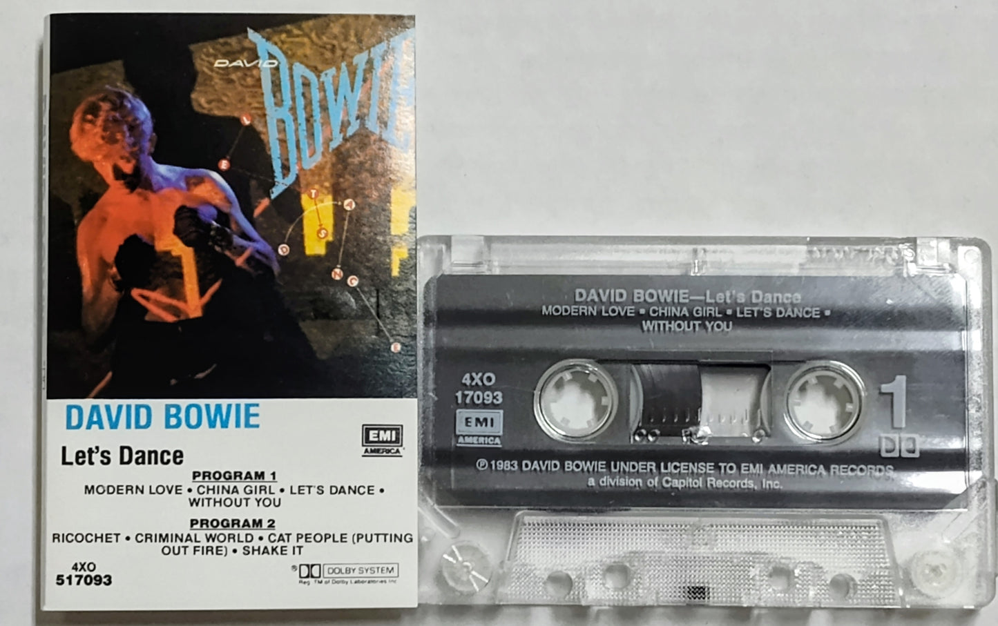David Bowie - “Let’s Dance” - CASSETTE TAPE VG/VG+