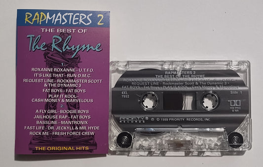 Various Artists - "Rapmasters 2: The Best Of Rhyme" - CASSETTE TAPE (DOLBY HX PRO B NR) VG+/VG+
