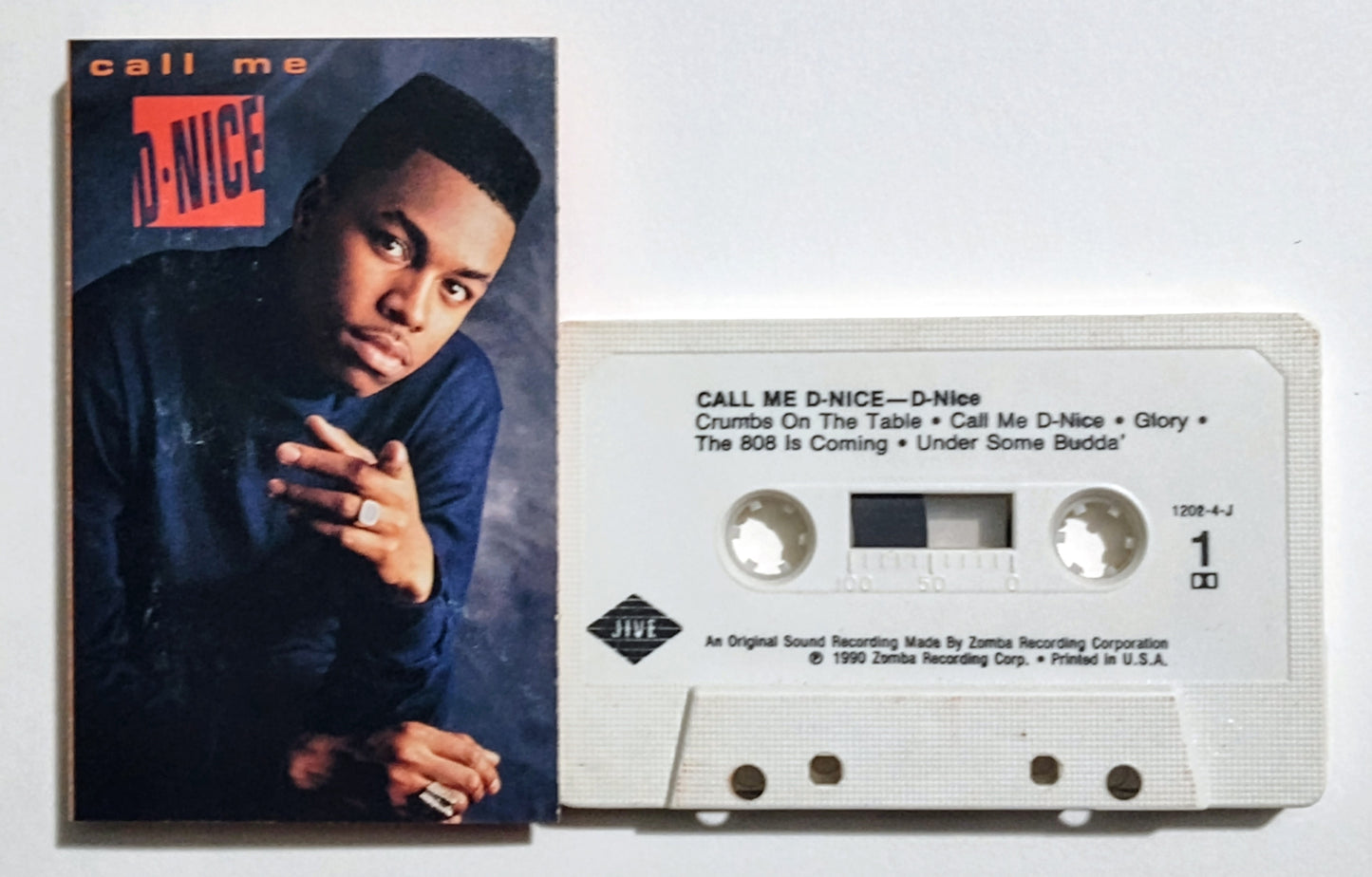 D•Nice - "Call Me D•Nice" - CASSETTE TAPE (DOLBY) VG+/VG+