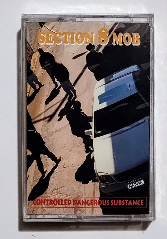 Section 8 Mob - "Controlled Dangerous Substance" - CASSETTE TAPE VG+/M (Sealed; Cracks on front and back of case)