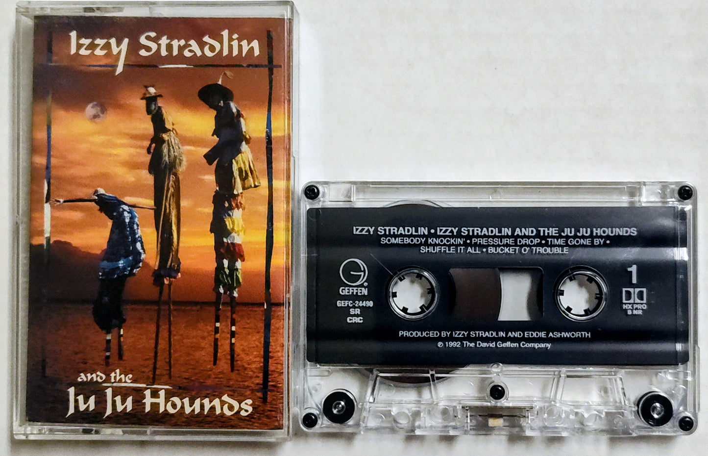 Izzy Stradlin And The Ju Ju Hounds - “Izzy Stradlin And The Ju Ju Hounds” - CASSETTE TAPE VG+/VG+