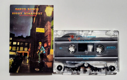 David Bowie - "The Rise And Fall Of Ziggy Stardust And The Spiders From Mars" - CASSETTE TAPE VG+/VG (Cosmetic downgrade; see photo/notes)