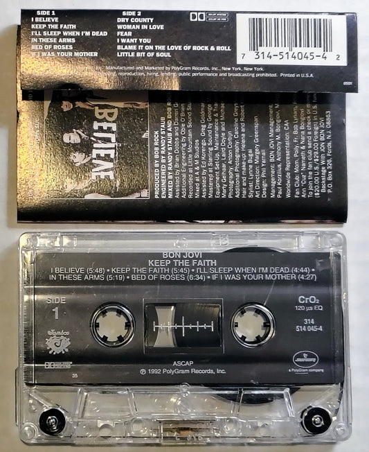 Bon Jovi - “Keep The Faith” - CASSETTE TAPE VG+/VG+