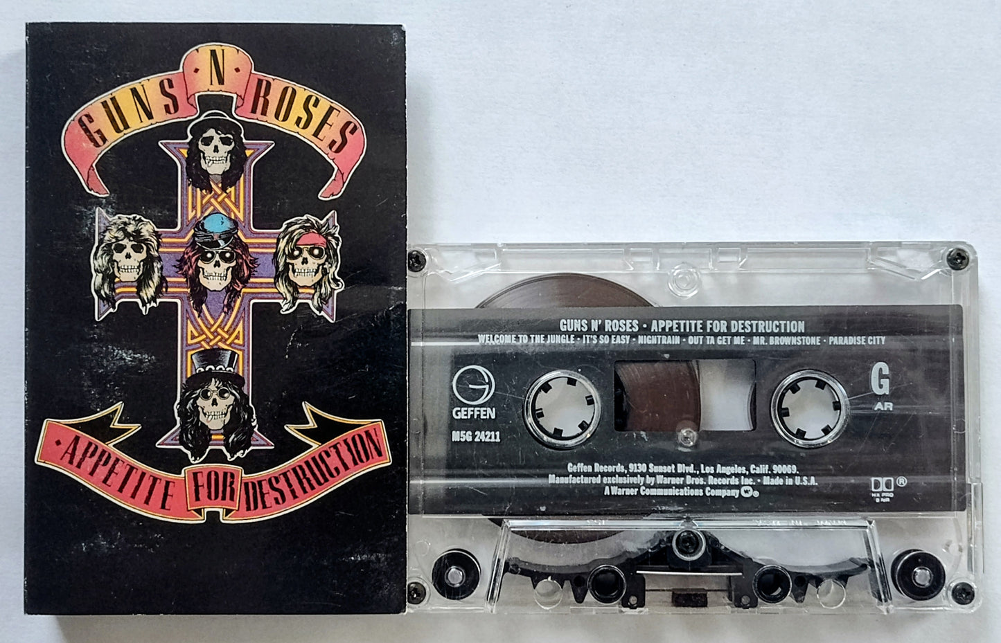 Guns N’ Roses - “Appetite For Destruction” - CASSETTE TAPE G+/VG+ *🔥*