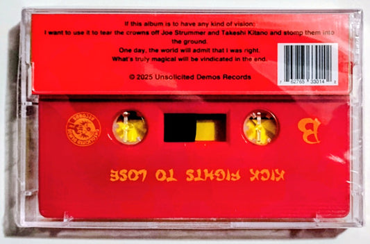 Burgers, The - "Kick Fights To Lose" - INDIE CASSETTE TAPE (Cassette Week 2025 Release) M/M (Sealed) *🌟*