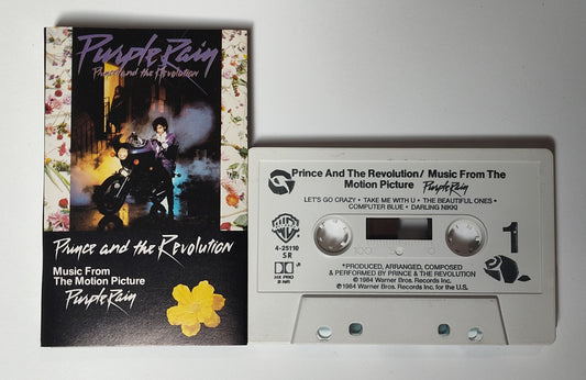 Prince - "Purple Rain" - CASSETTE TAPE (SR; DOLBY HX PRO B NR) VG+/VG+