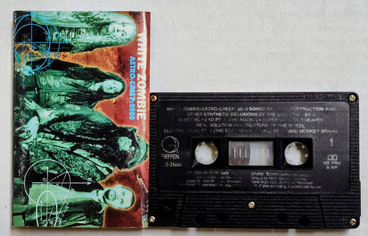White Zombie - “Astro-Creep: 2000” - CASSETTE TAPE (Canada; black shell) VG+/VG