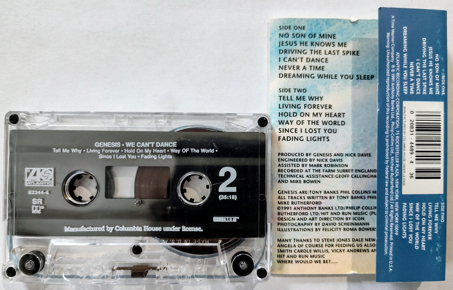 Genesis - “We Can’t Dance” - CASSETTE TAPE VG+/VG+