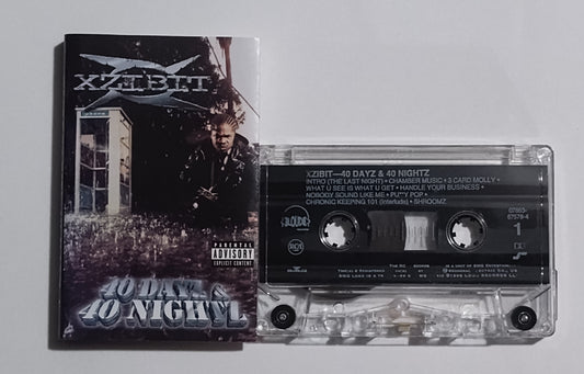 XZIBIT - "40 Dayz & 40 Nightz" - CASSETTE TAPE (DOLBY) VG+/VG+