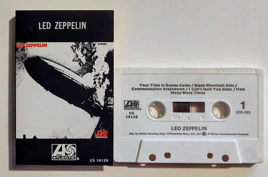 Led Zeppelin - "Led Zeppelin (1)" - CASSETTE TAPE VG+/VG (Shell discoloration; does not affect play)