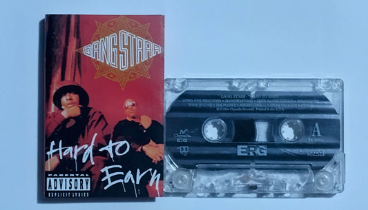 Gang Starr - "Hard To Earn" - CASSETTE TAPE (DOLBY HX PRO B NR) NM/VG+
