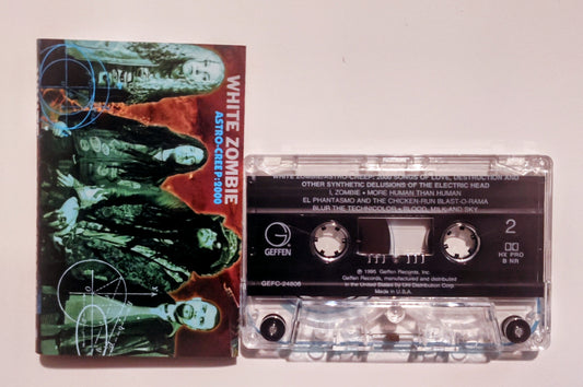 White Zombie - "Astro-Creep:3000" - CASSETTE TAPE (DOLBY HX PRO B NR) VG+/VG+