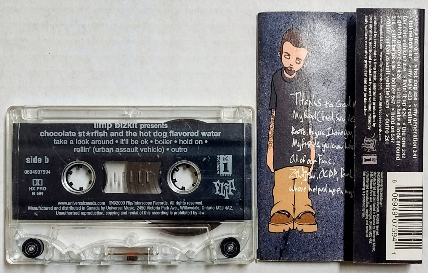 Limp Bizkit - “Chocolate Starfish And The Hot Dog Flavored Water” - CASSETTE TAPE VG/VG