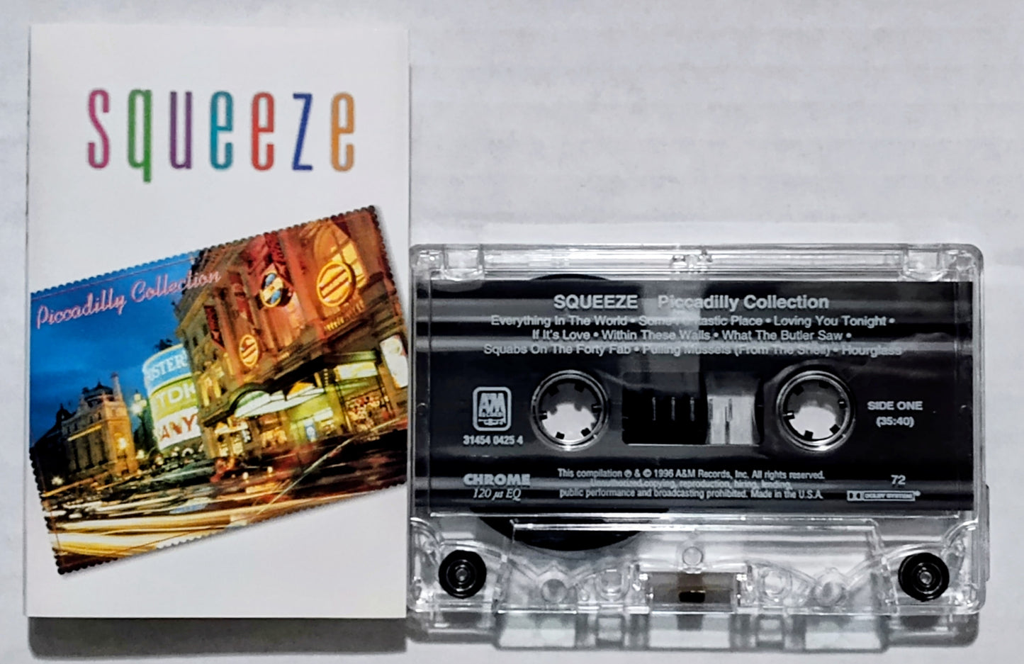 Squeeze - “Piccadilly Collection” - CASSETTE TAPE VG+/VG+
