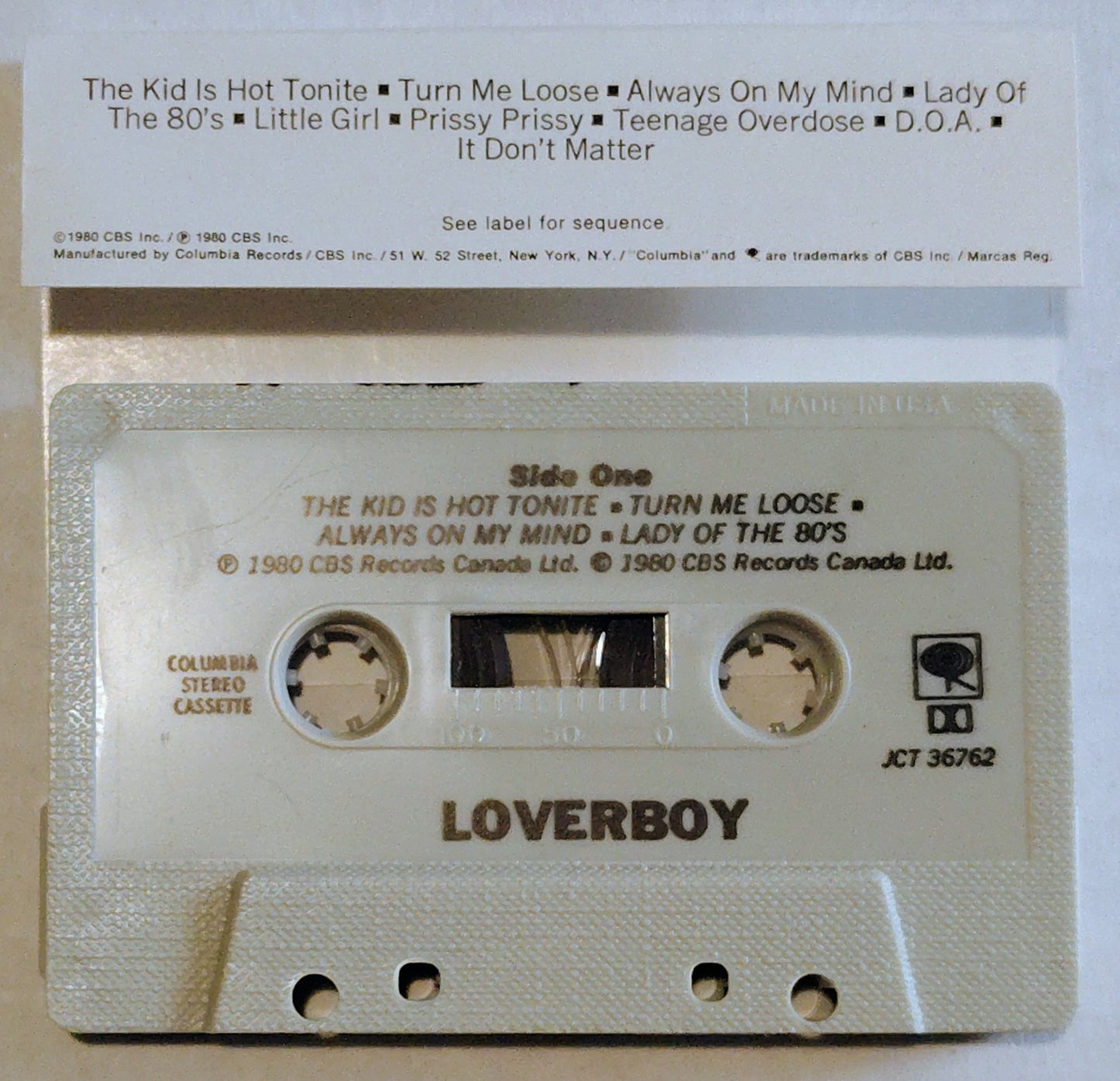 Loverboy - “Loverboy” - CASSETTE TAPE VG/VG