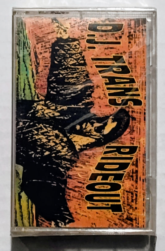 D.J. Trans - “Rideout” - CASSETTE TAPE (Maxi) VG+/M (Sealed; 1 inch crack in cover; 2 inch crack in back of case)