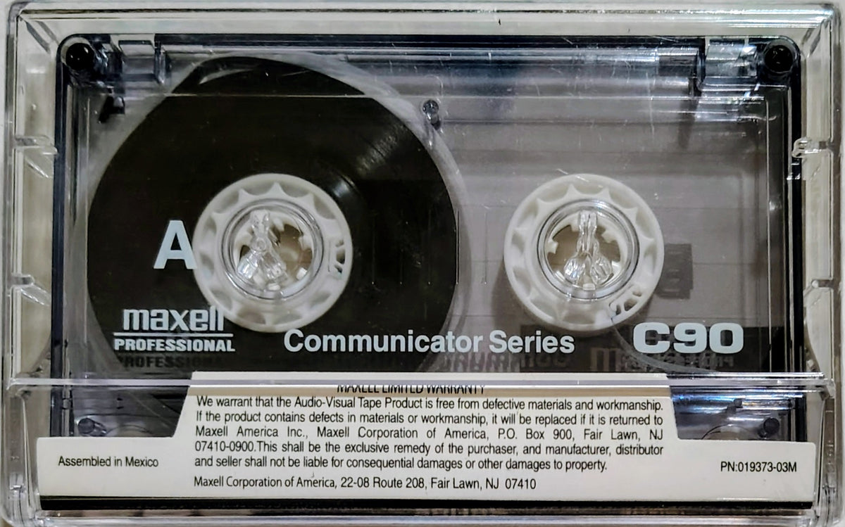Blank - Maxell C90 Normal Bias (Pro/Industrial Communicator Series; 90-Minute; Open box of 10; All Are Sealed)