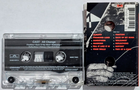 Cast - “All Change” - INDIE CASSETTE TAPE VG/VG