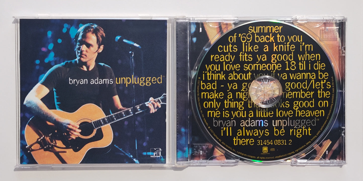 Bryan Adams - "MTV Unplugged" - COMPACT DISC VG+/VG+