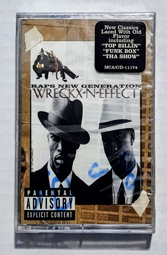 Wreckx-N-Effect - “Raps New Generation” - CASSETTE TAPE NM/M (Sealed with hype sticker; small tears in cellophane; Price written on cellophane in blue marker- can be removed with alcohol)