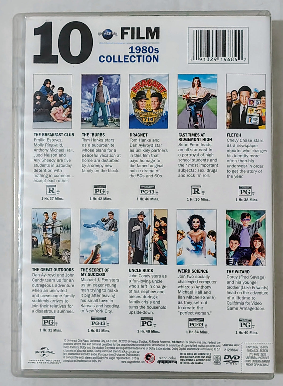 Universal 10-Film 1980s Collection DVD