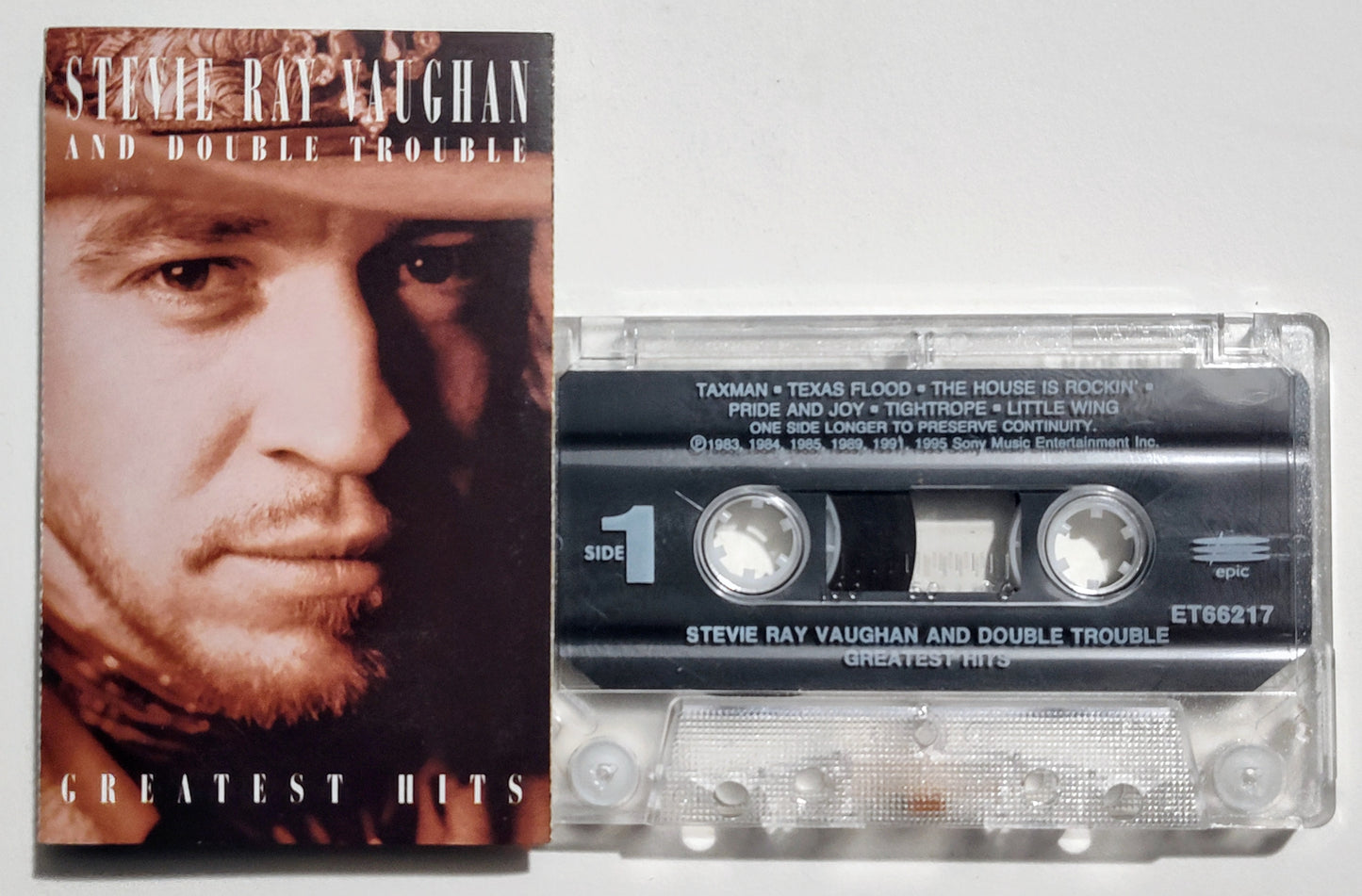 Stevie Ray Vaughan And Double Trouble - "Greatest Hits" - CASSETTE TAPE VG+/VG+