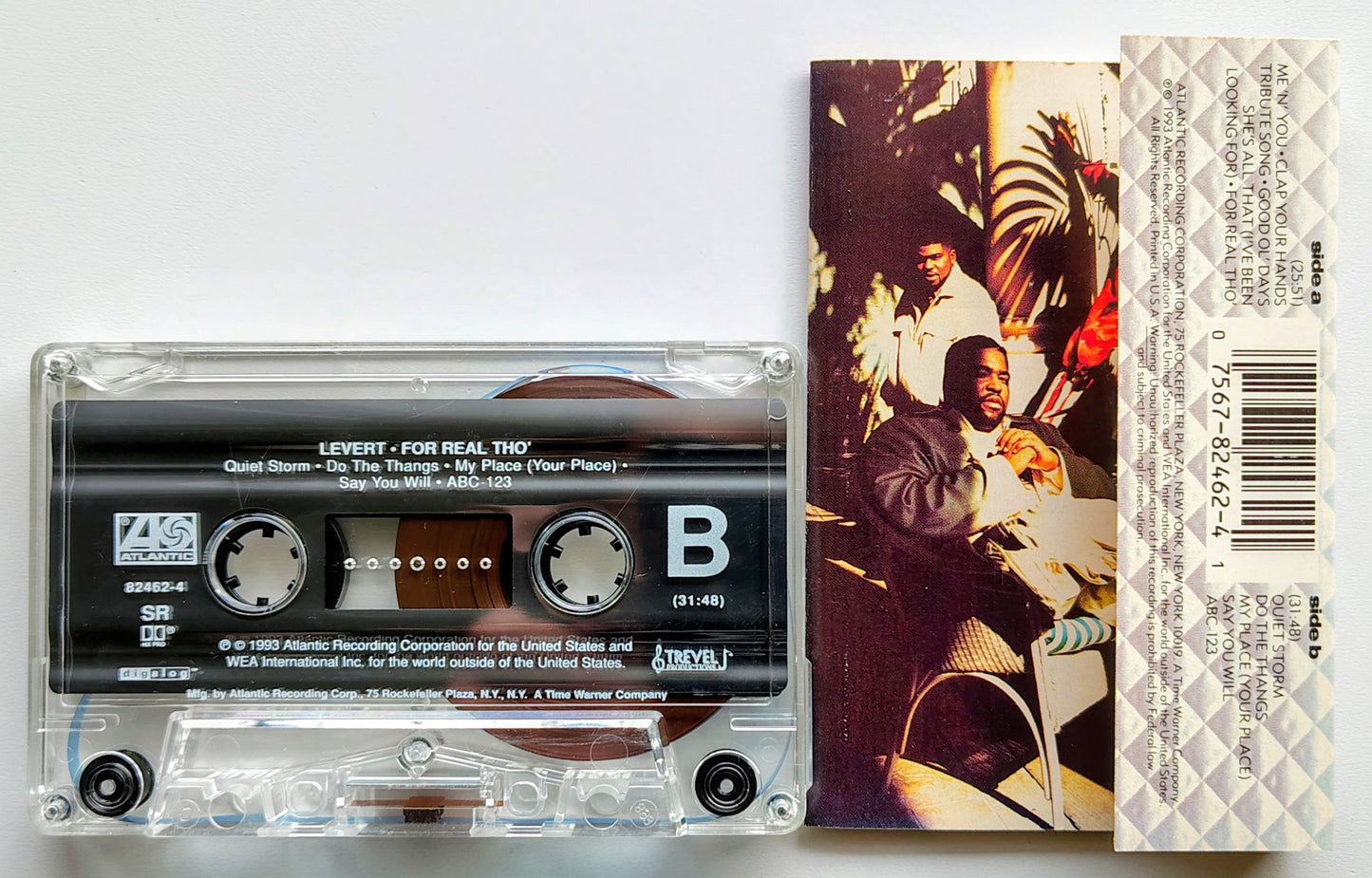 Levert - “For Real Tho” - CASSETTE TAPE VG+/VG+