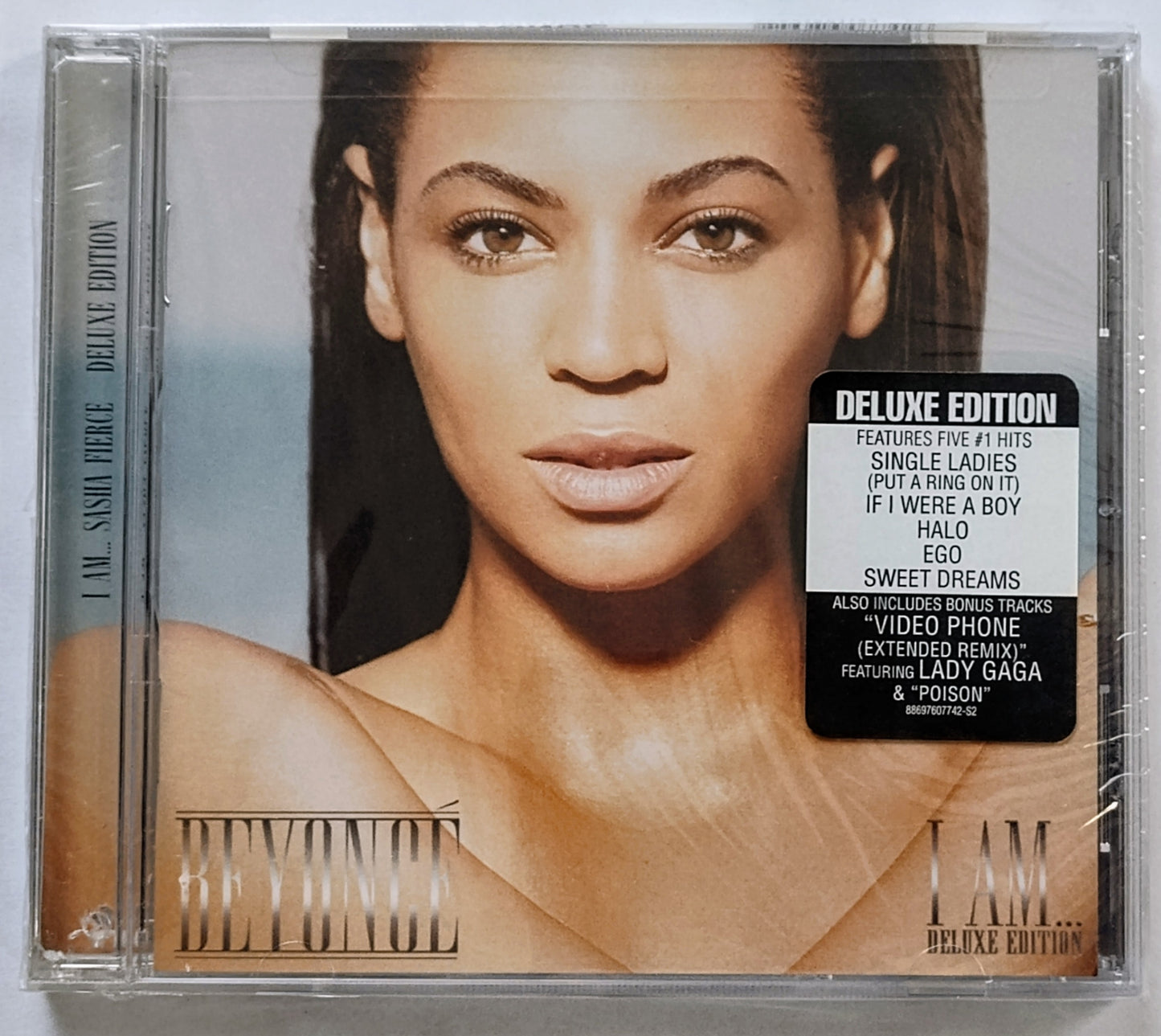 Beyoncé - “I Am… Sasha Fierce (Deluxe Edition)” - COMPACT DISC VG+/M (Sealed with hype sticker; drill hole thu cover side of spine)