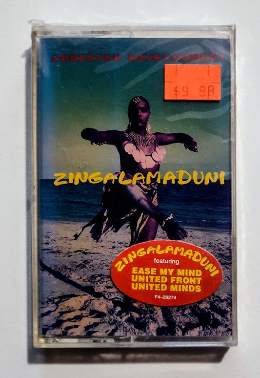 Arrested Development - "Zingalamaduni" - CASSETTE TAPE NM/M (Sealed; crack on back of case; possibly slightly Lightstruck)