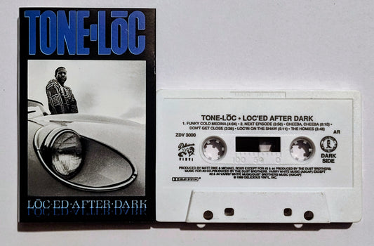 Tone Lōc - "Lōc-ed After Dark" - CASSETTE TAPE (AR; DOLBY) VG+/VG+