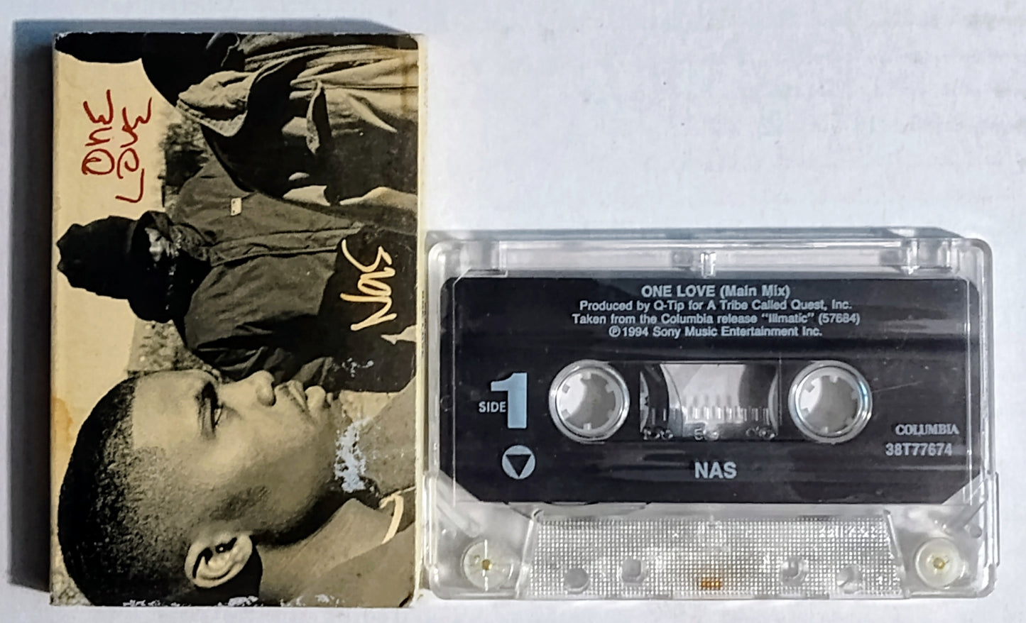 Nas - “One Love” - CASSETTE TAPE (Single) G+/VG+