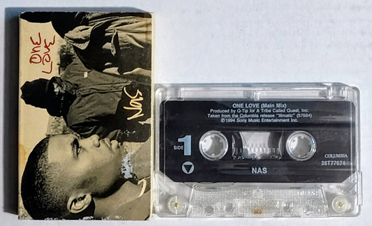 Nas - “One Love” - CASSETTE TAPE (Single) G+/VG+