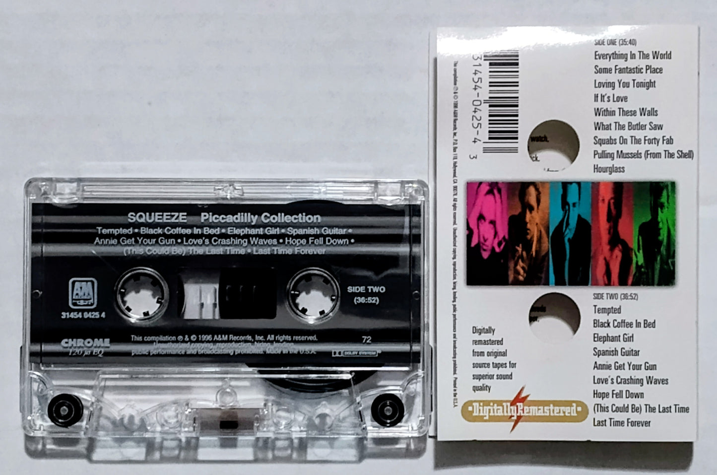 Squeeze - “Piccadilly Collection” - CASSETTE TAPE VG+/VG+