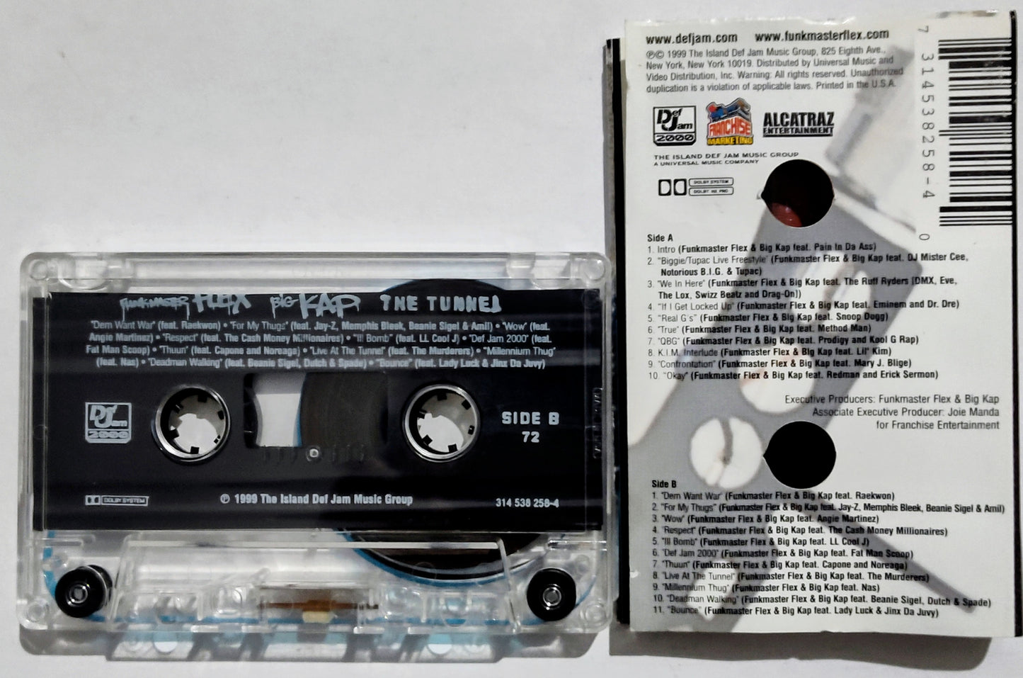 Funkmaster Flex & Big Kap - “The Tunnel” - CASSETTE TAPE VG/VG+