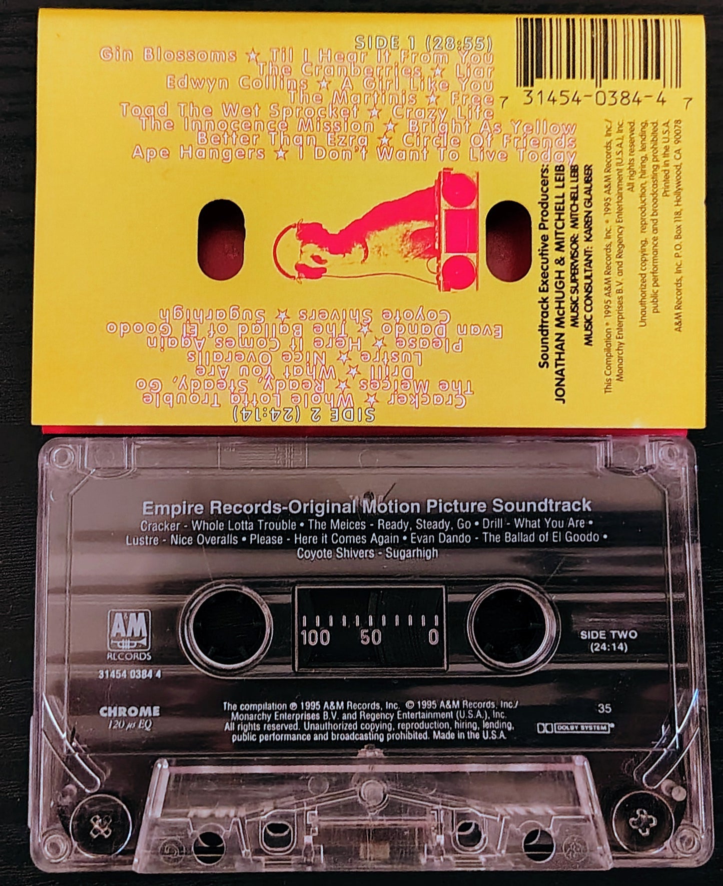 Various Artists - "Empire Records Soundtrack" - CASSETTE TAPE VG/VG *🚨*
