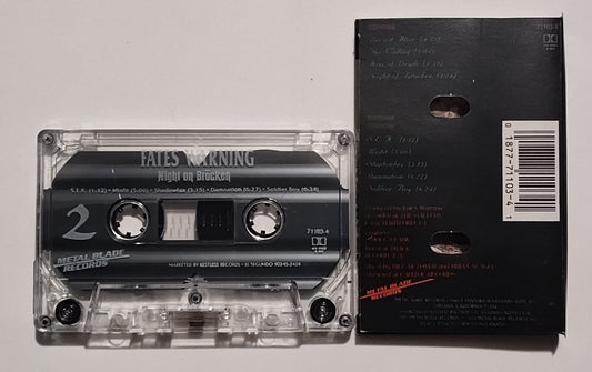 Fates Warning - "Night On Bröcken" - CASSETTE TAPE (DOLBY HX PRO B NR) VG+/VG+