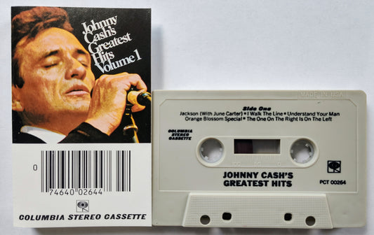 Johnny Cash - “Johnny Cash’s Greatest Hits Volume 1” - CASSETTE TAPE VG+/VG+