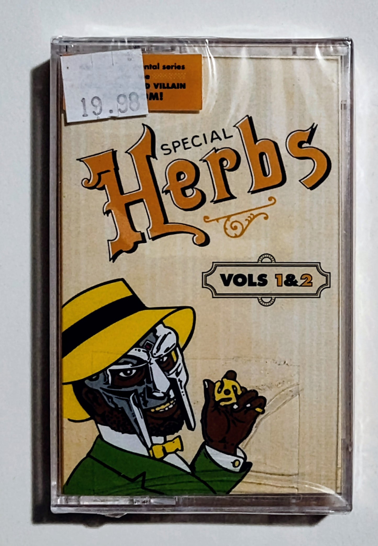 MF Doom as Metal Fingers - "Special Herbs (Instrumentals; 5-Tape Complete Set)" - CASSETTE TAPE NM/M (All Sealed; 2 tapes have cracks on back of case)