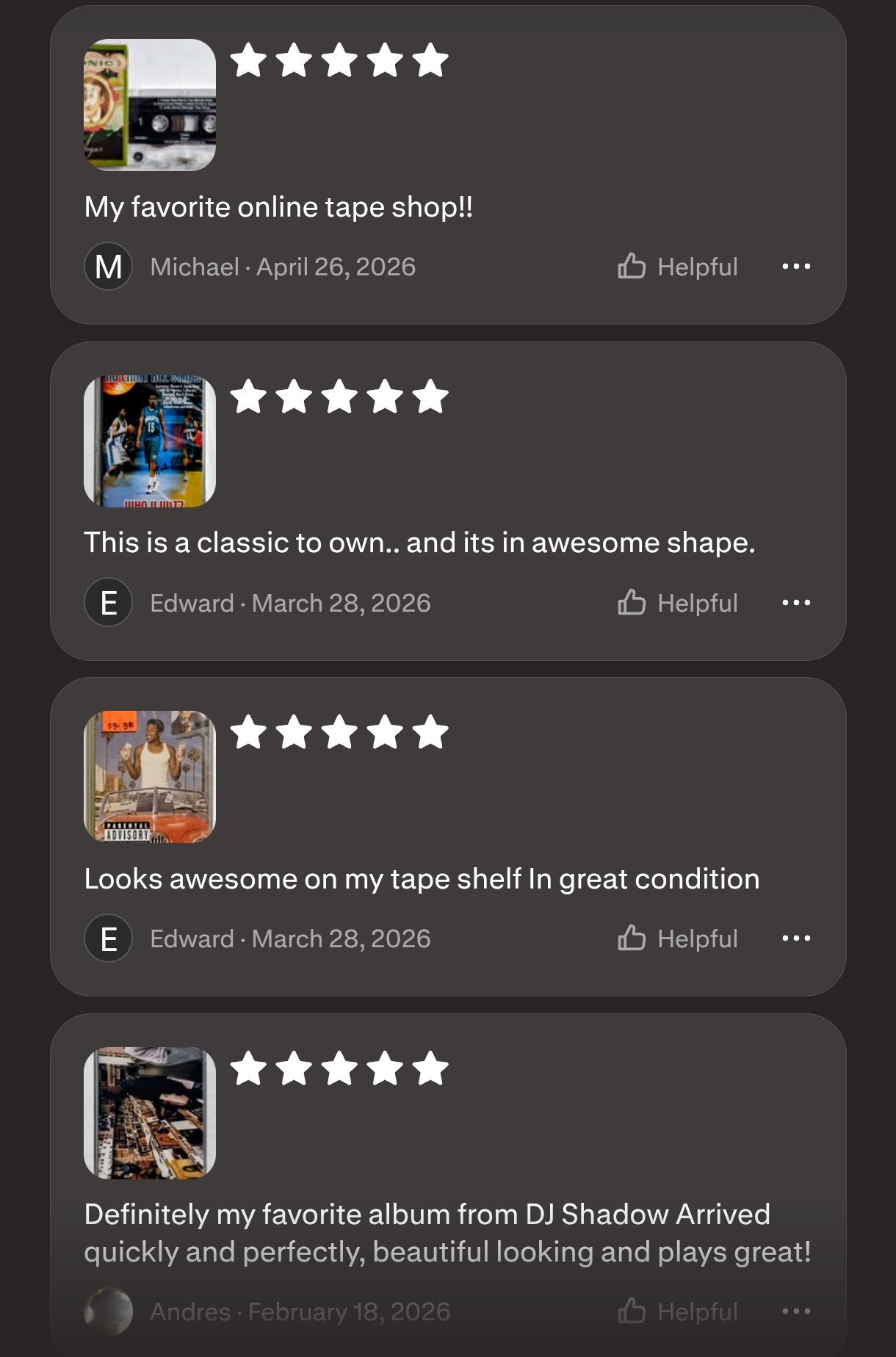 Customer Reviews And Endorsements (PHOTOS)