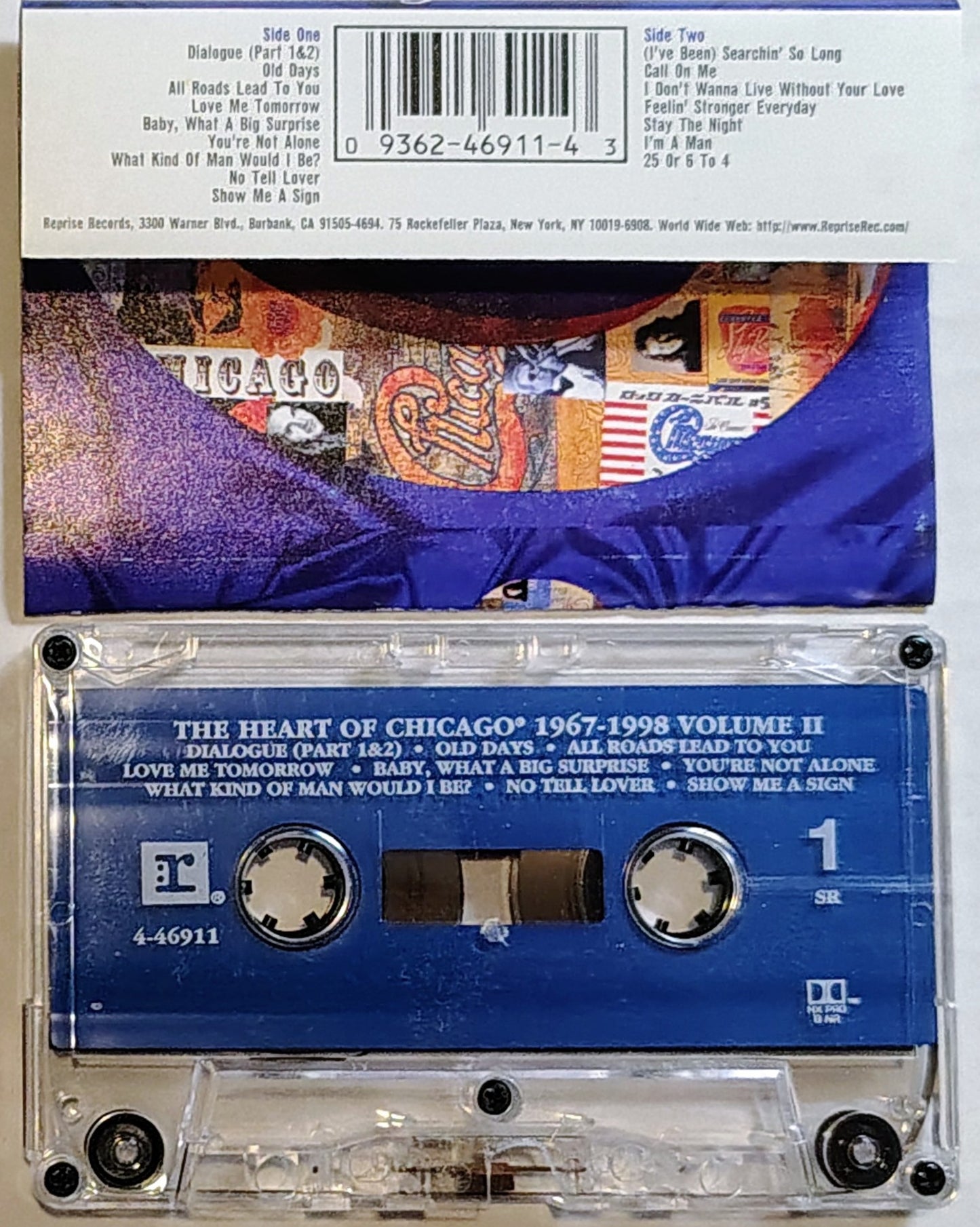 Chicago - “The Heart Of Chicago 1967-1998 Volume II” - CASSETTE TAPE VG/VG