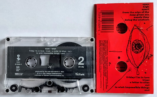 Cure, The - “Wish” - CASSETTE TAPE VG/VG *🚨*