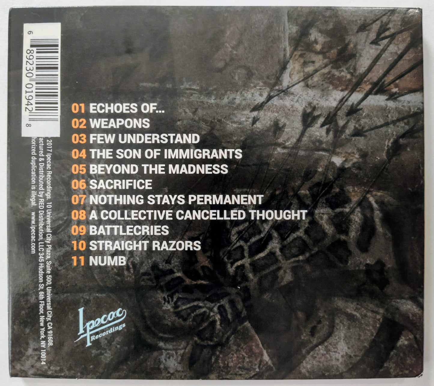 dälek - "Endangered Philosophies" - COMPACT DISC NM/NM [Newark, NJ]