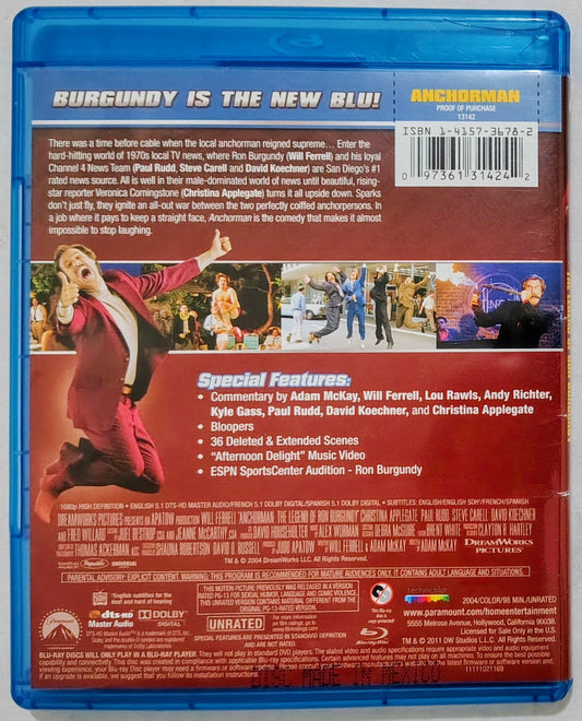 Anchorman BLU-RAY