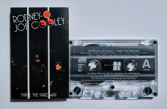 Rodney Joe Cooley - "Three The Hard Way" - CASSETTE TAPE (AR; DOLBY HX PRO) VG+/VG+