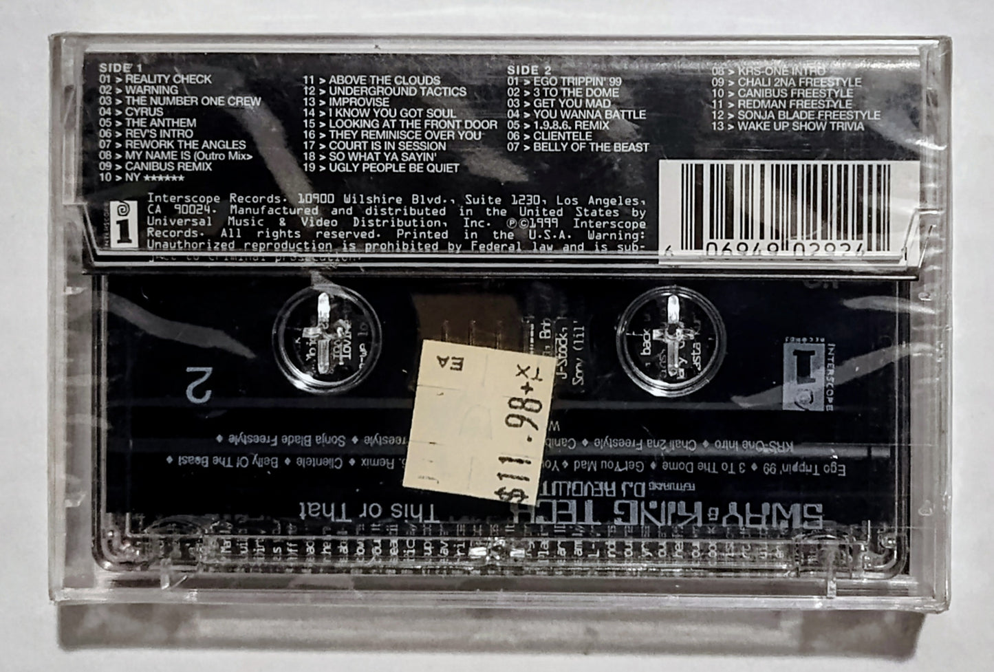 Sway & King Tech - "This Or That" - CASSETTE TAPE NM/M (Sealed; crack in spine of case)