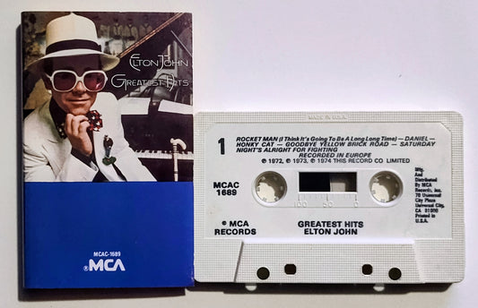 Elton John - "Greatest Hits" - CASSETTE TAPE VG+/VG+