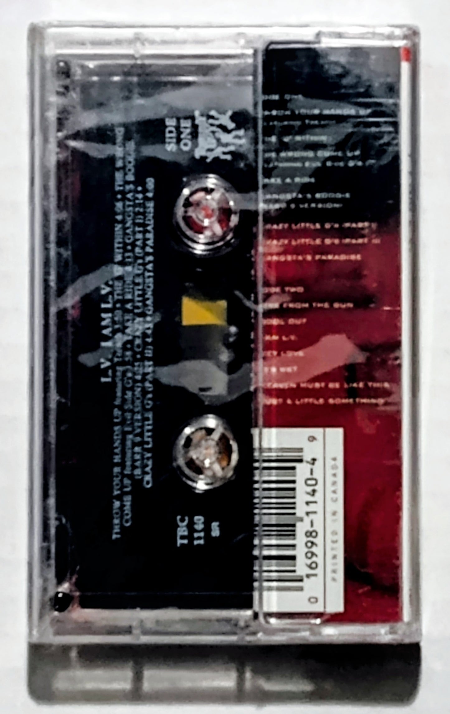 L.V. - "I Am L.V." - CASSETTE TAPE NM/M (Cracks in cover and spine of case)