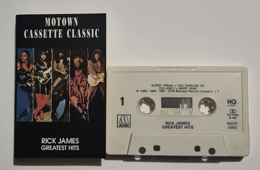 Rick James - "Greatest Hits" - CASSETTE TAPE (DOLBY HX PRO B NR) VG+/VG+
