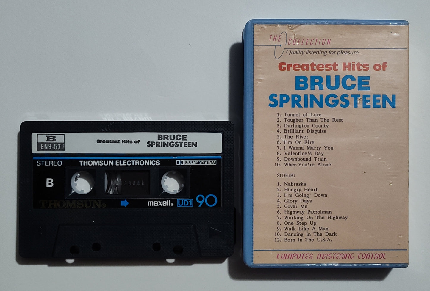 Bruce Springsteen - "Greatest Hits" - CASSETTE TAPE (Unofficial; Thomsun Classics) VG/NM